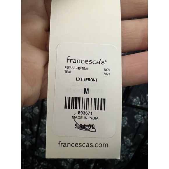 BLUE RAIN M babydoll boho floral festival dress NWT - Picture 6 of 6